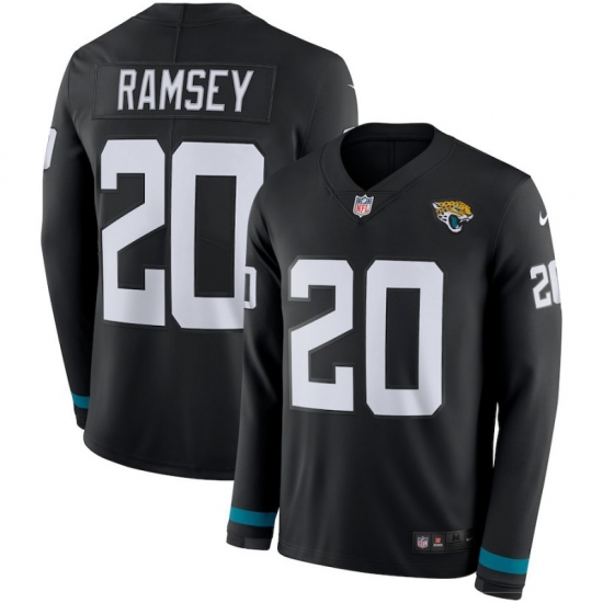 Nike Jaguars 20 Jalen Ramsey Black Therma Long Sleeve NFL Jersey Nike Jaguars 20 Jalen Ramsey Black Therma Long Sleeve NFL Jersey