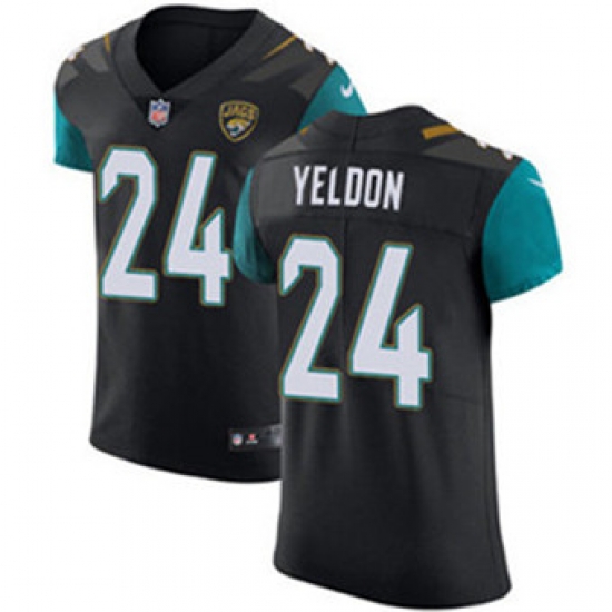 Nike Jaguars #24 T J Yeldon Black Alternate Mens Stitched NFL Vapor Untouchable Elite Jersey Nike Jaguars #24 T J Yeldon Black Alternate Mens Stitched NFL Vapor Untouchable Elite Jersey
