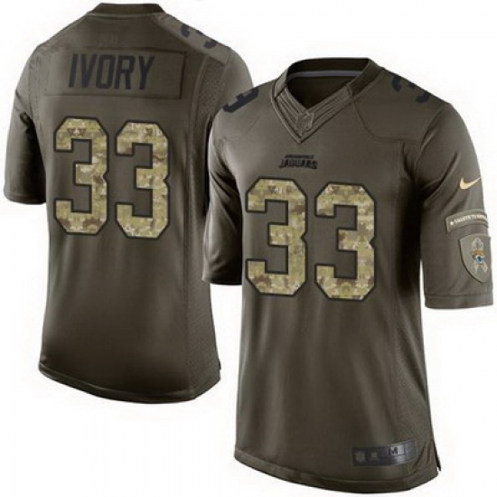 Nike Jaguars #33 Chris Ivory Green Mens Stitched NFL Limited Salute to Service Jersey Nike Jaguars #33 Chris Ivory Green Mens Stitched NFL Limited Salute to Service Jersey