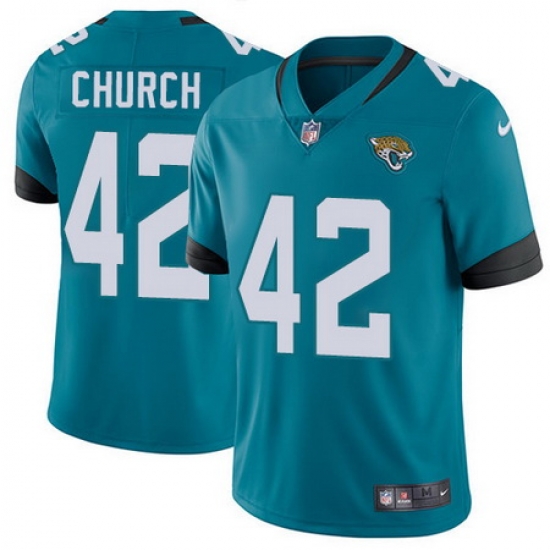 Nike Jaguars #42 Barry Church Teal Green Team Color Mens Stitched NFL Vapor Untouchable Limited Jersey Nike Jaguars #42 Barry Church Teal Green Team Color Mens Stitched NFL Vapor Untouchable Limited Jersey