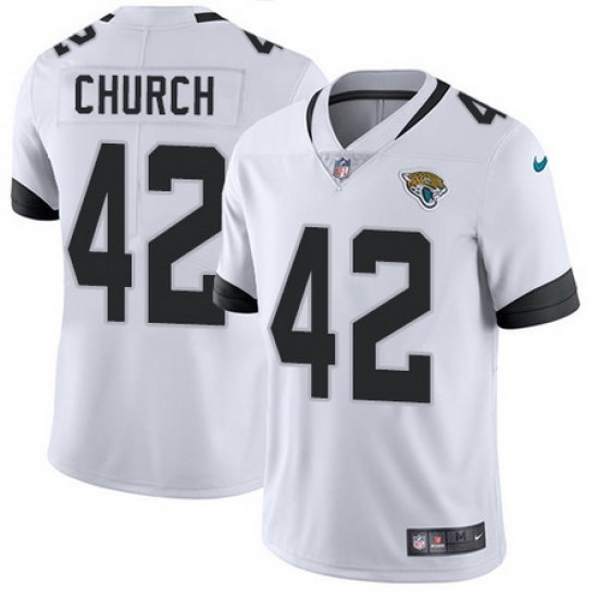 Nike Jaguars #42 Barry Church White Mens Stitched NFL Vapor Untouchable Limited Jersey Nike Jaguars #42 Barry Church White Mens Stitched NFL Vapor Untouchable Limited Jersey