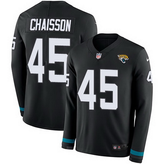Nike Jaguars 45 K 27Lavon Chaisson Black Team Color Men Stitched NFL Limited Therma Long Sleeve Jersey Nike Jaguars 45 K 27Lavon Chaisson Black Team Color Men Stitched NFL Limited Therma Long Sleeve Jersey