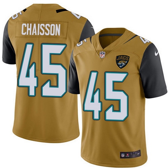 Nike Jaguars 45 K 27Lavon Chaisson Gold Men Stitched NFL Limited Rush Jersey Nike Jaguars 45 K 27Lavon Chaisson Gold Men Stitched NFL Limited Rush Jersey