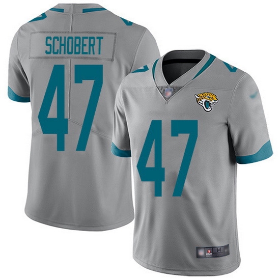 Nike Jaguars 47 Joe Schobert Silver Men Stitched NFL Limited Inverted Legend Jersey Nike Jaguars 47 Joe Schobert Silver Men Stitched NFL Limited Inverted Legend Jersey