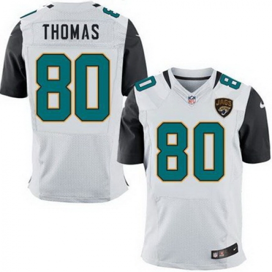 Nike Jaguars #80 Julius Thomas White Men Stitched NFL Elite Jersey Nike Jaguars #80 Julius Thomas White Men Stitched NFL Elite Jersey
