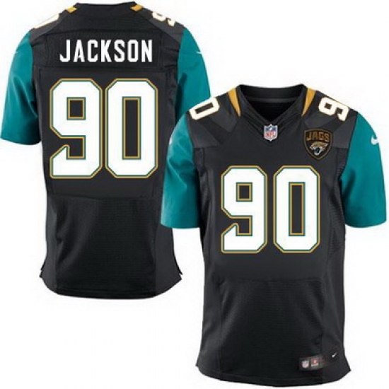 Nike Jaguars #90 Malik Jackson Black Alternate Mens Stitched NFL Elite Jersey Nike Jaguars #90 Malik Jackson Black Alternate Mens Stitched NFL Elite Jersey