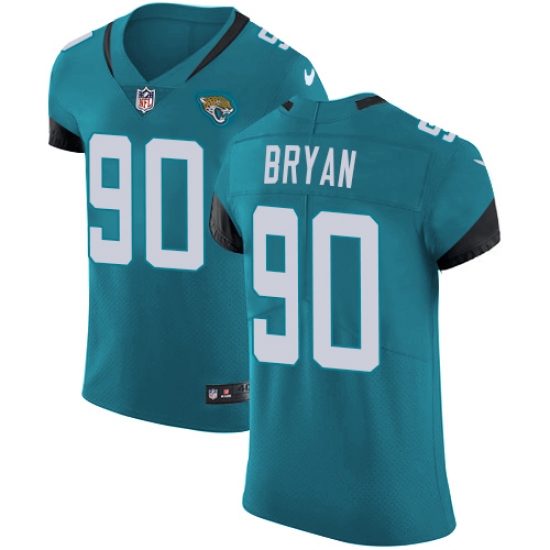 Nike Jaguars #90 Taven Bryan Teal Green Alternate Men Stitched NFL Vapor Untouchable Elite Jersey Nike Jaguars #90 Taven Bryan Teal Green Alternate Men Stitched NFL Vapor Untouchable Elite Jersey
