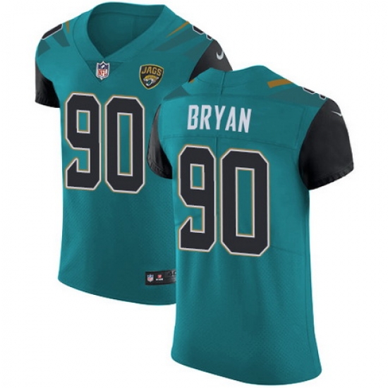 Nike Jaguars #90 Taven Bryan Teal Green Team Color Mens Stitched NFL Vapor Untouchable Elite Jersey Nike Jaguars #90 Taven Bryan Teal Green Team Color Mens Stitched NFL Vapor Untouchable Elite Jersey