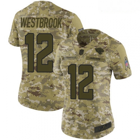 Jaguars #12 Dede Westbrook Camo Women Stitched Football Limited 2018 Salute to Service Jersey Jaguars #12 Dede Westbrook Camo Women Stitched Football Limited 2018 Salute to Service Jersey
