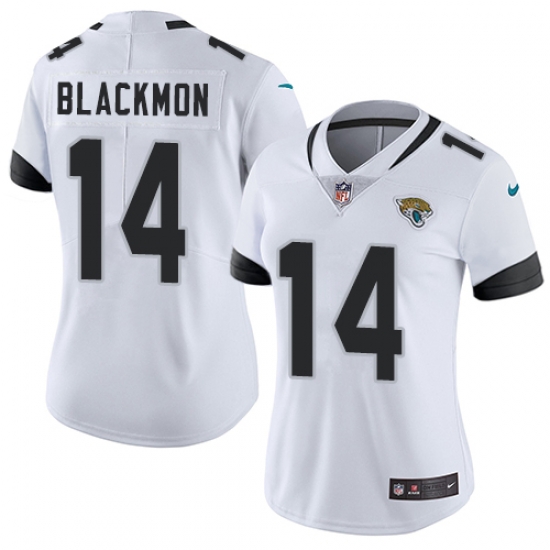 Nike Jaguars #14 Justin Blackmon White Womens Stitched NFL Vapor Untouchable Limited Jersey Nike Jaguars #14 Justin Blackmon White Womens Stitched NFL Vapor Untouchable Limited Jersey
