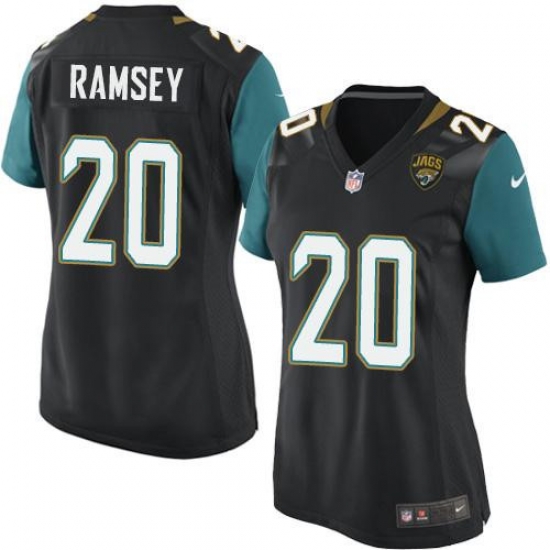 Nike Jaguars #20 Jalen Ramsey Black Team Color Women Stitched Jersey 0 Nike Jaguars #20 Jalen Ramsey Black Team Color Women Stitched Jersey 0