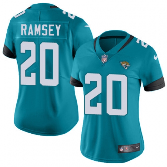 Nike Jaguars #20 Jalen Ramsey Teal Green Alternate Women Stitched Jersey Nike Jaguars #20 Jalen Ramsey Teal Green Alternate Women Stitched Jersey