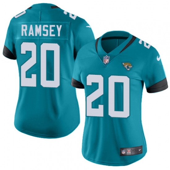 Nike Jaguars #20 Jalen Ramsey Teal Green Team Color Womens Stitched NFL Vapor Untouchable Limited Jersey Nike Jaguars #20 Jalen Ramsey Teal Green Team Color Womens Stitched NFL Vapor Untouchable Limited Jersey