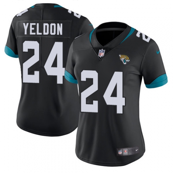 Nike Jaguars #24 T J Yeldon Black Alternate Womens Stitched NFL Vapor Untouchable Limited Jersey Nike Jaguars #24 T J Yeldon Black Alternate Womens Stitched NFL Vapor Untouchable Limited Jersey