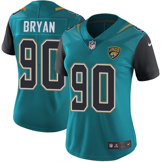 Nike Jaguars #90 Taven Bryan Teal Green Team Color Womens Stitched NFL Vapor Untouchable Limited Jersey Nike Jaguars #90 Taven Bryan Teal Green Team Color Womens Stitched NFL Vapor Untouchable Limited Jersey