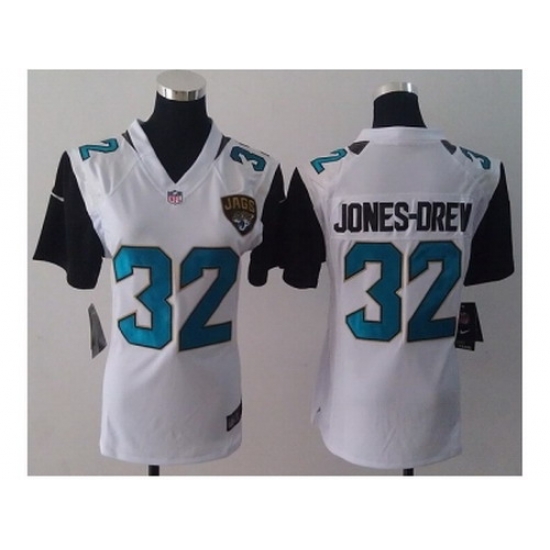 Nike Women Jacksonville Jaguars #32 Maurice Jones-Drew white Jerseys(NEW) Nike Women Jacksonville Jaguars #32 Maurice Jones-Drew white Jerseys(NEW)