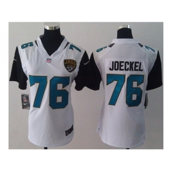 Nike Women NFL Jacksonville Jaguars #76 Luke Joeckel white Jerseys(NEW) Nike Women NFL Jacksonville Jaguars #76 Luke Joeckel white Jerseys(NEW)