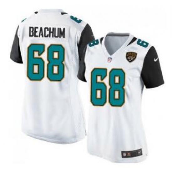 Women Nike Jaguars #68 Kelvin Beachum White NFL Jersey Women Nike Jaguars #68 Kelvin Beachum White NFL Jersey