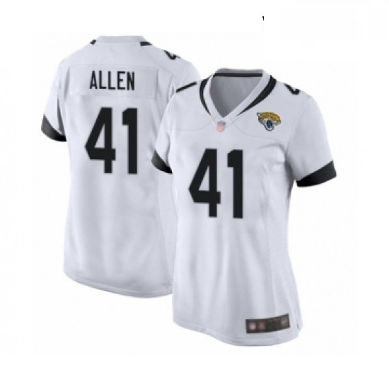 Womens Jacksonville Jaguars 41 Josh Allen Game Teal Green Alternate Football Jersey Womens Jacksonville Jaguars 41 Josh Allen Game Teal Green Alternate Football Jersey