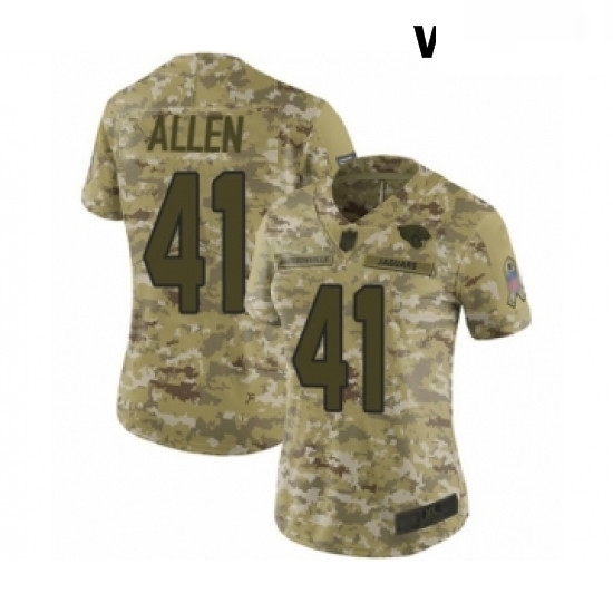 Womens Jacksonville Jaguars 41 Josh Allen Limited Camo 2018 Salute to Service Football Jersey Womens Jacksonville Jaguars 41 Josh Allen Limited Camo 2018 Salute to Service Football Jersey