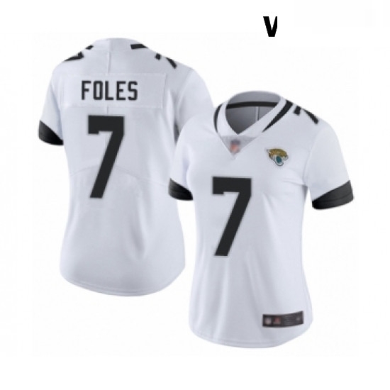 Womens Jacksonville Jaguars 7 Nick Foles White Vapor Untouchable Limited Player Football Jersey Womens Jacksonville Jaguars 7 Nick Foles White Vapor Untouchable Limited Player Football Jersey