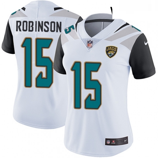 Womens Nike Jacksonville Jaguars 15 Allen Robinson Elite White NFL Jersey Womens Nike Jacksonville Jaguars 15 Allen Robinson Elite White NFL Jersey