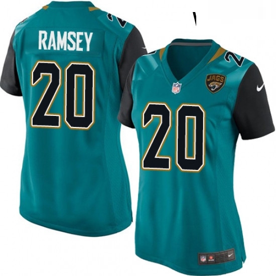 Womens Nike Jacksonville Jaguars 20 Jalen Ramsey Game Teal Green Team Color NFL Jersey Womens Nike Jacksonville Jaguars 20 Jalen Ramsey Game Teal Green Team Color NFL Jersey