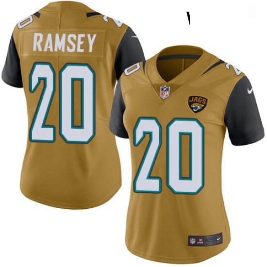 Womens Nike Jacksonville Jaguars 20 Jalen Ramsey Limited Gold Rush Vapor Untouchable NFL Jersey Womens Nike Jacksonville Jaguars 20 Jalen Ramsey Limited Gold Rush Vapor Untouchable NFL Jersey