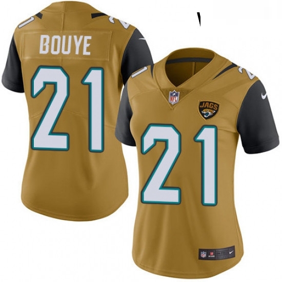 Womens Nike Jacksonville Jaguars 21 AJ Bouye Limited Gold Rush Vapor Untouchable NFL Jersey Womens Nike Jacksonville Jaguars 21 AJ Bouye Limited Gold Rush Vapor Untouchable NFL Jersey