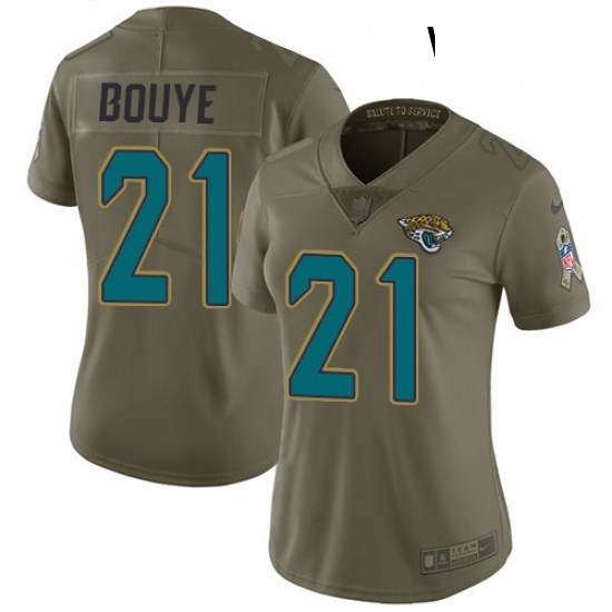 Womens Nike Jacksonville Jaguars 21 AJ Bouye Limited Olive 2017 Salute to Service NFL Jersey Womens Nike Jacksonville Jaguars 21 AJ Bouye Limited Olive 2017 Salute to Service NFL Jersey