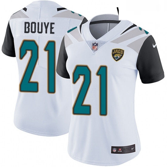 Womens Nike Jacksonville Jaguars 21 AJ Bouye White Vapor Untouchable Limited Player NFL Jersey Womens Nike Jacksonville Jaguars 21 AJ Bouye White Vapor Untouchable Limited Player NFL Jersey