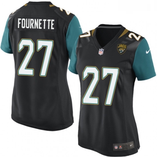 Womens Nike Jacksonville Jaguars 27 Leonard Fournette Game Black Alternate NFL Jersey Womens Nike Jacksonville Jaguars 27 Leonard Fournette Game Black Alternate NFL Jersey