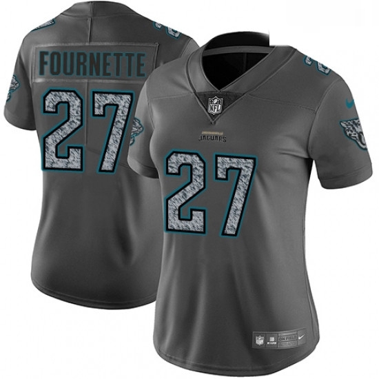 Womens Nike Jacksonville Jaguars 27 Leonard Fournette Gray Static Vapor Untouchable Limited NFL Jersey Womens Nike Jacksonville Jaguars 27 Leonard Fournette Gray Static Vapor Untouchable Limited NFL Jersey