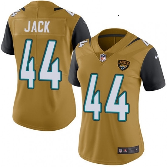 Womens Nike Jacksonville Jaguars 44 Myles Jack Limited Gold Rush Vapor Untouchable NFL Jersey Womens Nike Jacksonville Jaguars 44 Myles Jack Limited Gold Rush Vapor Untouchable NFL Jersey