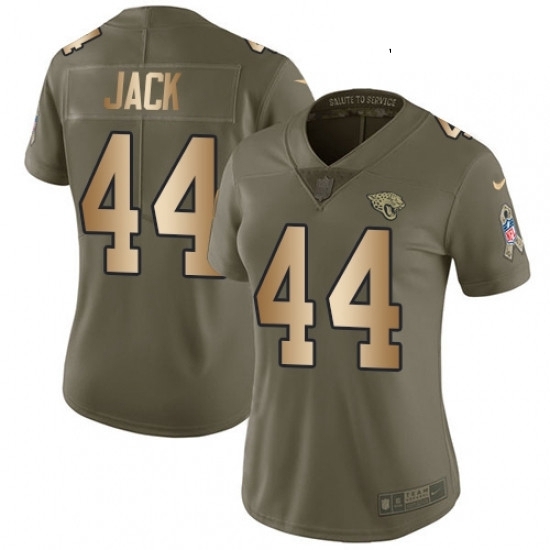 Womens Nike Jacksonville Jaguars 44 Myles Jack Limited OliveGold 2017 Salute to Service NFL Jersey Womens Nike Jacksonville Jaguars 44 Myles Jack Limited OliveGold 2017 Salute to Service NFL Jersey