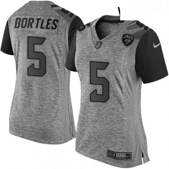 Womens Nike Jacksonville Jaguars 5 Blake Bortles Limited Gray Gridiron NFL Jersey Womens Nike Jacksonville Jaguars 5 Blake Bortles Limited Gray Gridiron NFL Jersey