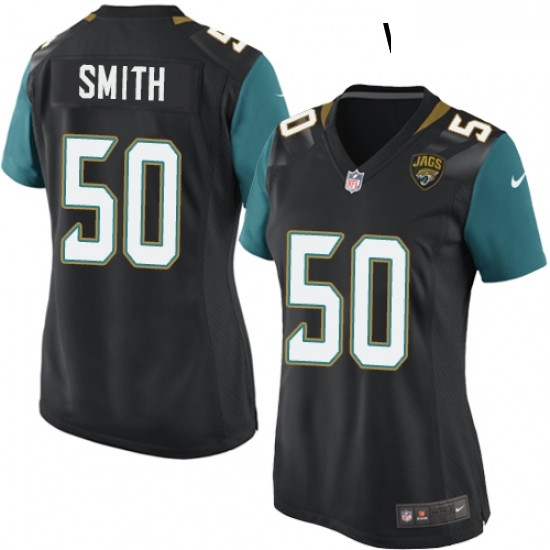 Womens Nike Jacksonville Jaguars 50 Telvin Smith Game Black Alternate NFL Jersey Womens Nike Jacksonville Jaguars 50 Telvin Smith Game Black Alternate NFL Jersey