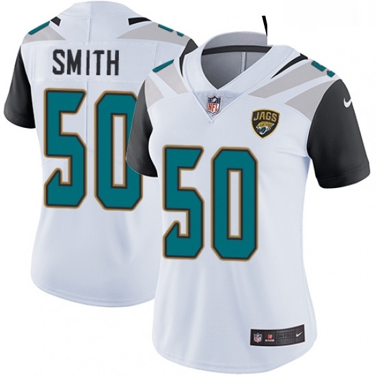 Womens Nike Jacksonville Jaguars 50 Telvin Smith White Vapor Untouchable Limited Player NFL Jersey Womens Nike Jacksonville Jaguars 50 Telvin Smith White Vapor Untouchable Limited Player NFL Jersey