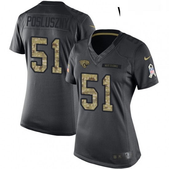 Womens Nike Jacksonville Jaguars 51 Paul Posluszny Limited Black 2016 Salute to Service NFL Jersey Womens Nike Jacksonville Jaguars 51 Paul Posluszny Limited Black 2016 Salute to Service NFL Jersey