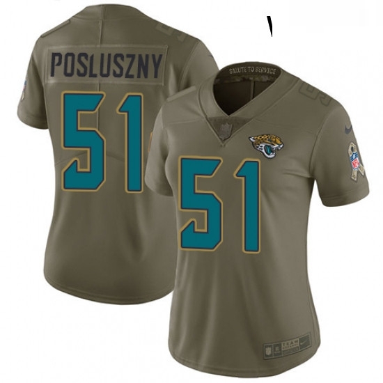 Womens Nike Jacksonville Jaguars 51 Paul Posluszny Limited Olive 2017 Salute to Service NFL Jersey Womens Nike Jacksonville Jaguars 51 Paul Posluszny Limited Olive 2017 Salute to Service NFL Jersey