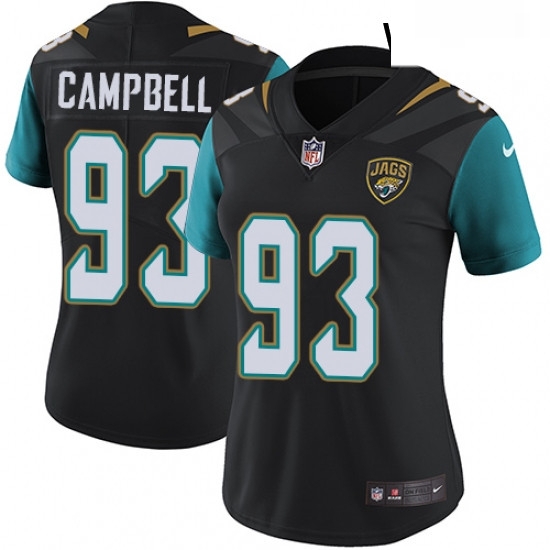 Womens Nike Jacksonville Jaguars 93 Calais Campbell Black Alternate Vapor Untouchable Limited Player NFL Jersey Womens Nike Jacksonville Jaguars 93 Calais Campbell Black Alternate Vapor Untouchable Limited Player NFL Jersey