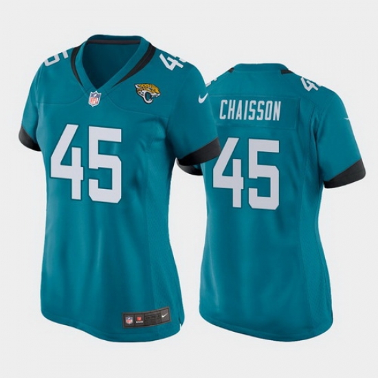 women k'lavon chaisson jacksonville jaguars teal game jersey women k'lavon chaisson jacksonville jaguars teal game jersey