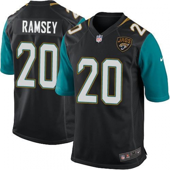 Nike Jaguars #20 Jalen Ramsey Black Team Color Youth Stitched NFL Elite Jersey Nike Jaguars #20 Jalen Ramsey Black Team Color Youth Stitched NFL Elite Jersey