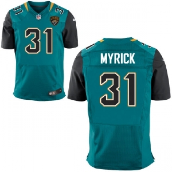 Youth Jacksonville Jaguars #31 Jalen Myrick Teal Jersey Youth Jacksonville Jaguars #31 Jalen Myrick Teal Jersey