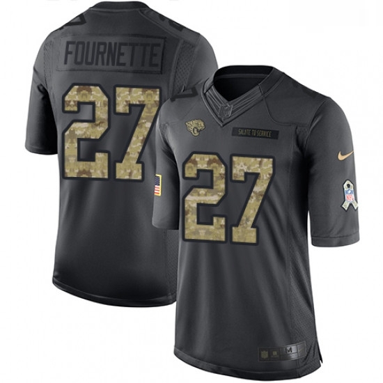 Youth Nike Jacksonville Jaguars 27 Leonard Fournette Limited Black 2016 Salute to Service NFL Jersey Youth Nike Jacksonville Jaguars 27 Leonard Fournette Limited Black 2016 Salute to Service NFL Jersey