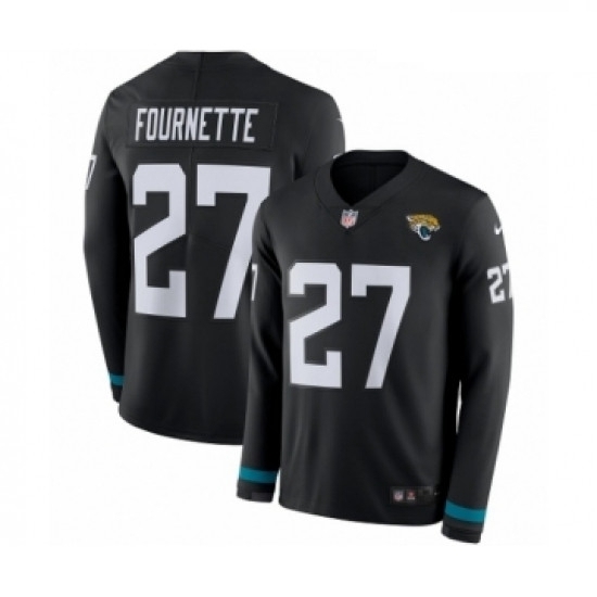 Youth Nike Jacksonville Jaguars 27 Leonard Fournette Limited Black Therma Long Sleeve NFL Jersey Youth Nike Jacksonville Jaguars 27 Leonard Fournette Limited Black Therma Long Sleeve NFL Jersey
