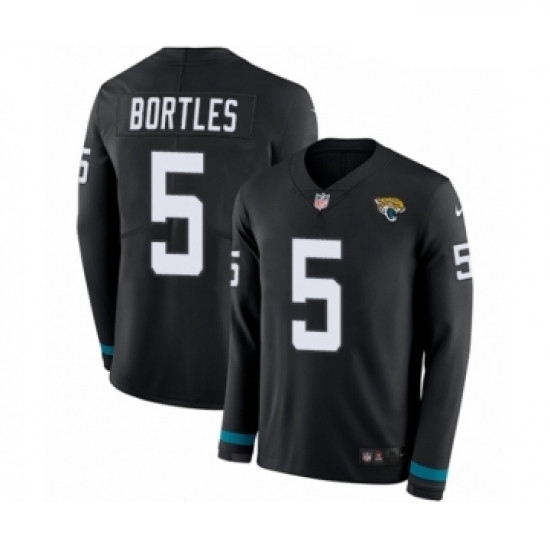 Youth Nike Jacksonville Jaguars 5 Blake Bortles Limited Black Therma Long Sleeve NFL Jersey Youth Nike Jacksonville Jaguars 5 Blake Bortles Limited Black Therma Long Sleeve NFL Jersey
