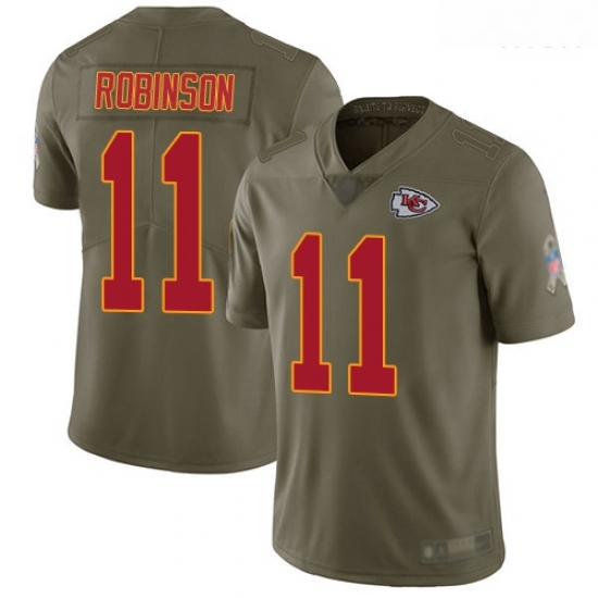 Chiefs 11 Demarcus Robinson Olive Men Stitched Football Limited 2017 Salute To Service Jersey Chiefs 11 Demarcus Robinson Olive Men Stitched Football Limited 2017 Salute To Service Jersey