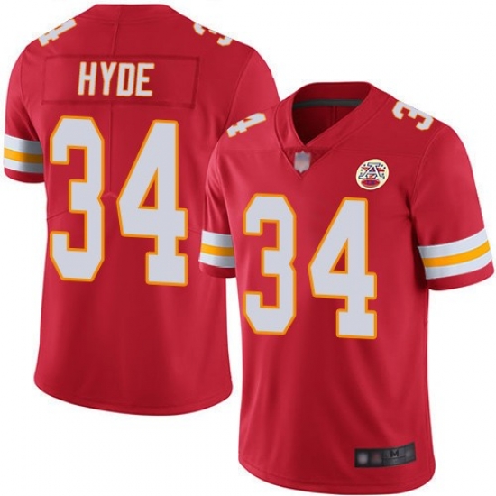 Chiefs 34 Carlos Hyde Red Vapor Untouchable Limited Jersey Chiefs 34 Carlos Hyde Red Vapor Untouchable Limited Jersey