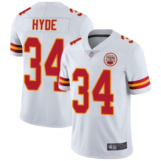 Chiefs 34 Carlos Hyde White Vapor Untouchable Limited Jersey Chiefs 34 Carlos Hyde White Vapor Untouchable Limited Jersey